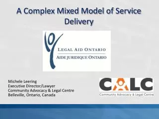 Michele Leering Executive Director/Lawyer Community Advocacy &amp; Legal Centre