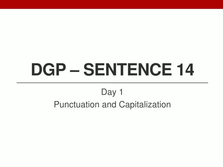 dgp sentence 14