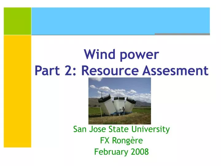 wind power part 2 resource assesment