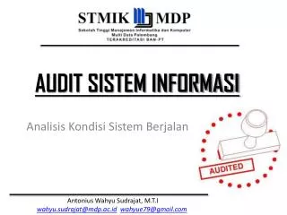 analisis kondisi sistem berjalan