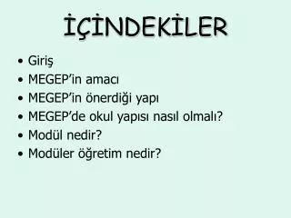 ndek ler