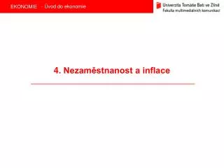 4 nezam stnanost a inflace