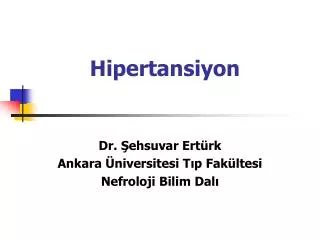hipertansiyon