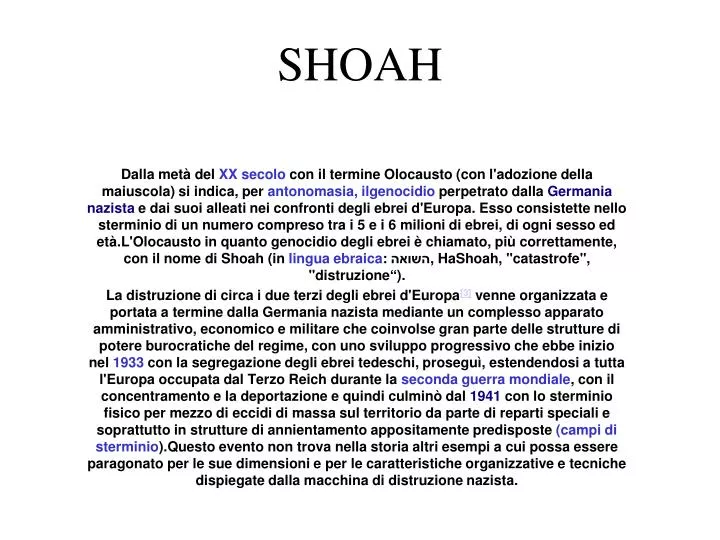 shoah