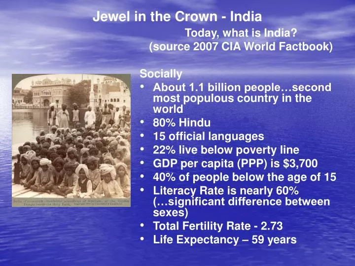 jewel in the crown india