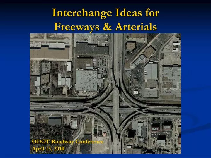 interchange ideas for freeways arterials