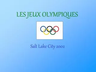 les jeux olympiques