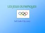LES JEUX OLYMPIQUES - slide 1