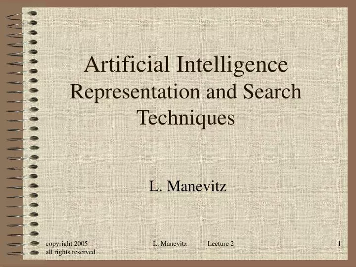 artificial intelligence representation and search techniques