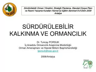 s rd r leb l r kalkinma ve ormancilik