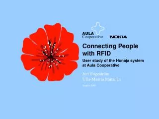 Connecting People with RFID