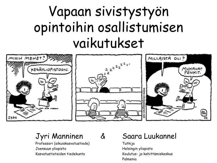 vapaan sivistysty n opintoihin osallistumisen vaikutukset