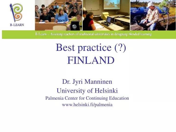 best practice finland