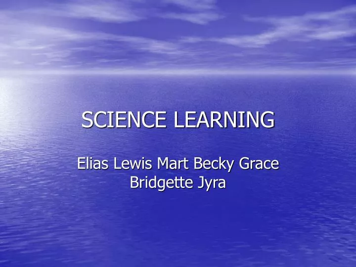 science learning