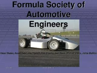 Formula Society of Automotive Engineers