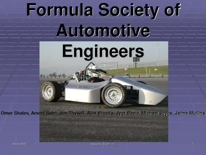 formula society of automotive engineers