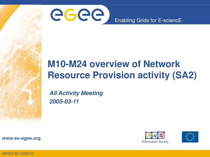 m10 m24 overview of network resource provision activity sa2