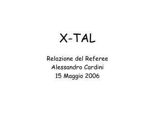 x tal