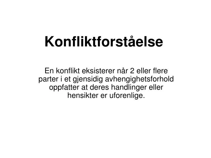 konfliktforst else