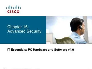 Chapter 16: Advanced Security