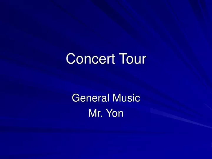 concert tour