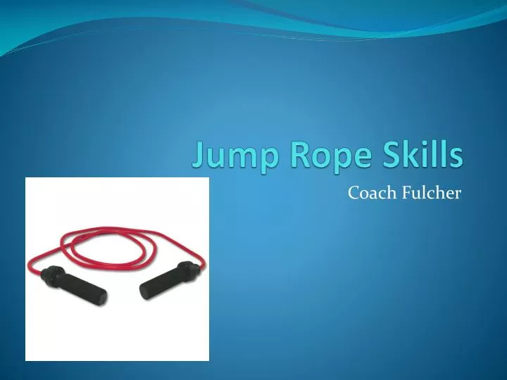 jump rope skills