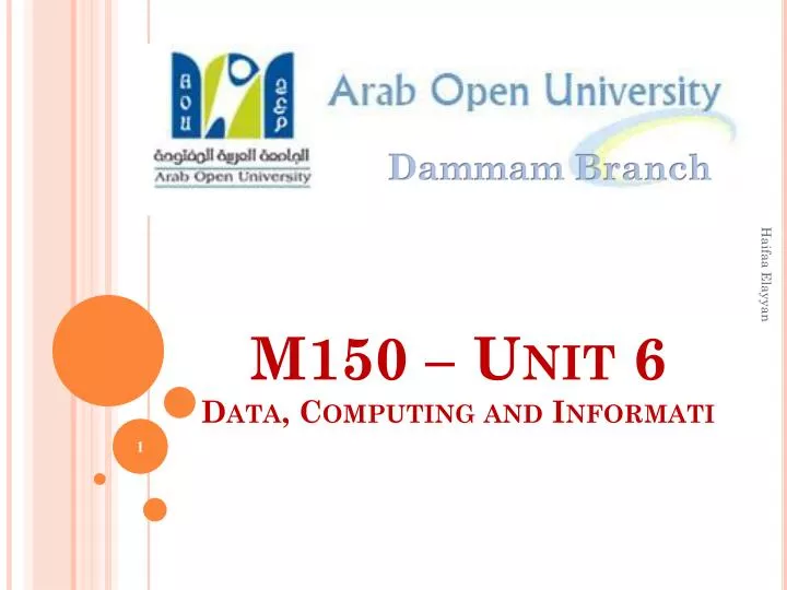 m150 unit 6 data computing and informati