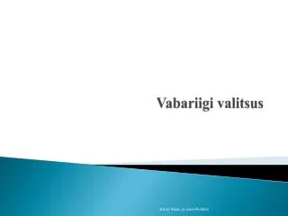 vabariigi valitsus