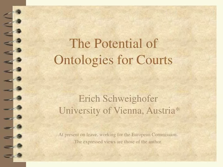 the potential of ontologies for courts