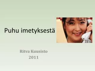 puhu imetyksest