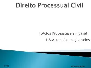 direito processual civil