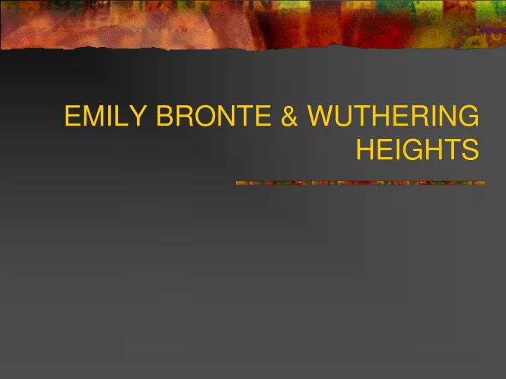emily bronte wuthering heights