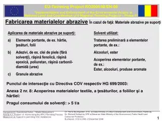 fabricarea materialelor abrazive