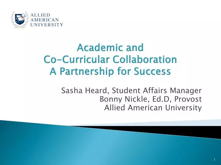 academic and co curricular collaboration a partnership for success