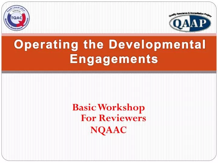 basic workshop for reviewers nqaac