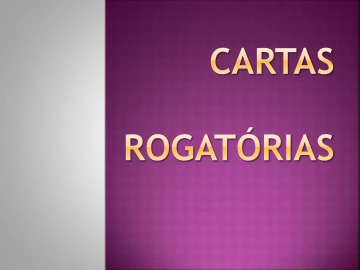 cartas rogat rias