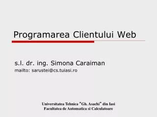 programarea clientului web