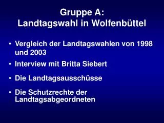 gruppe a
