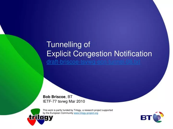 tunnelling of explicit congestion notification draft briscoe tsvwg ecn tunnel 08 txt