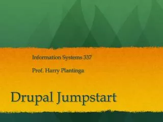 Drupal Jumpstart