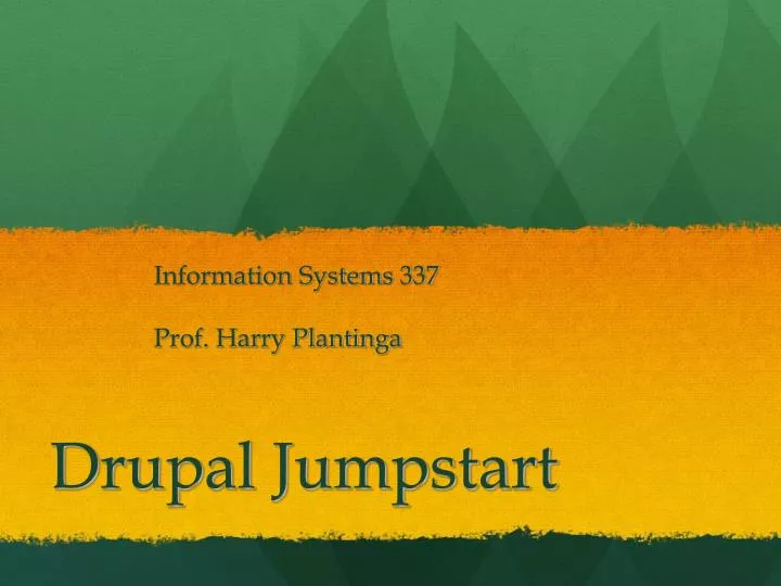 drupal jumpstart