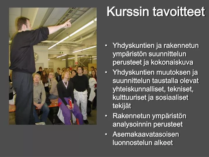 kurssin tavoitteet