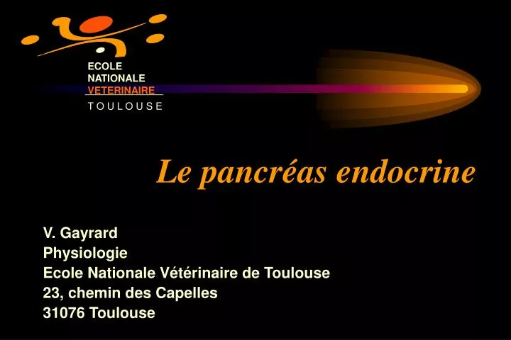 le pancr as endocrine