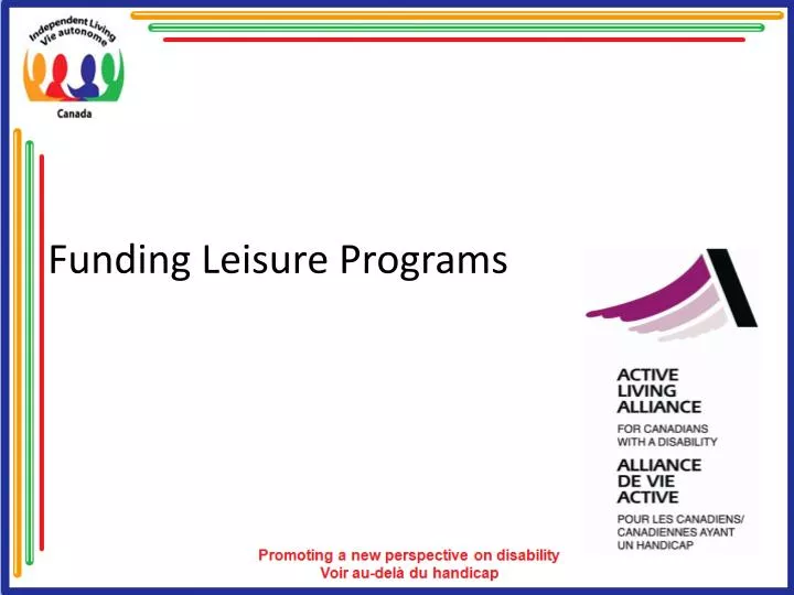 funding leisure programs