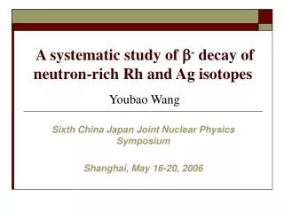 A systematic study of b - decay of neutron-rich Rh and Ag isotopes