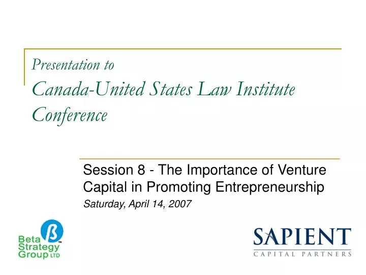 presentation to canada united states law institute conference