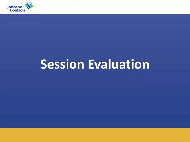 session evaluation