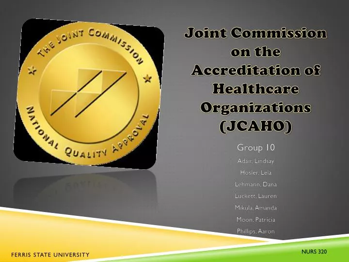 joint commission on the accreditation of healthcare organizations jcaho