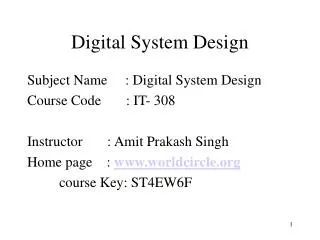 Digital System Design