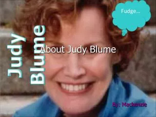 About Judy Blume